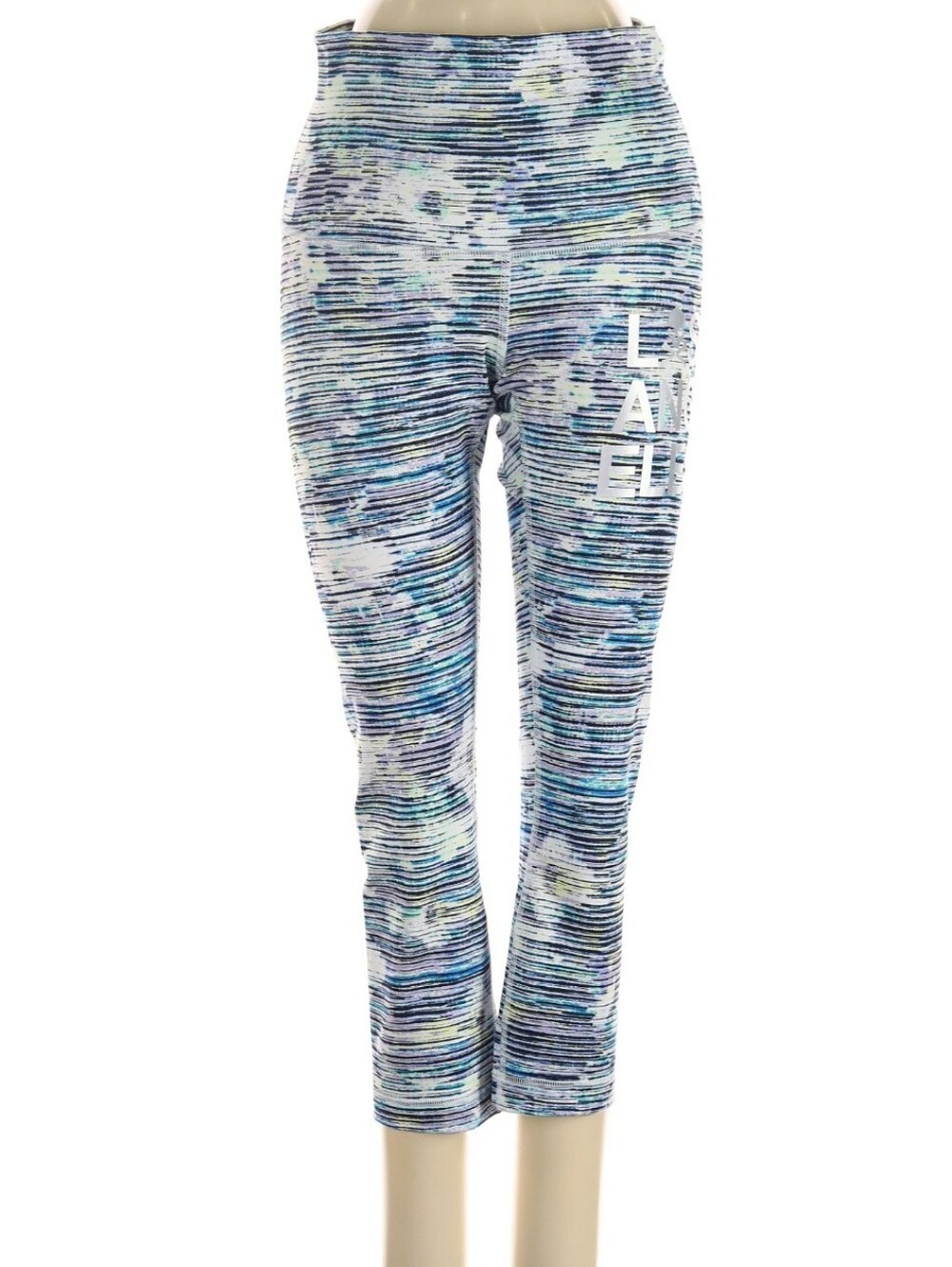 LULULEMON Wunder Under Crop Hi-Rise Leggings - Size 4 - Blurry Belle Multi